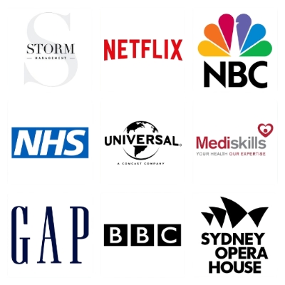 Business logos for some of Moonbump's clients