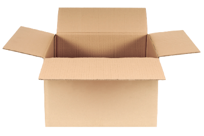 plain cardboard box used for shipping Moonbump orders