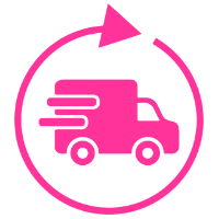 express shipping available logo